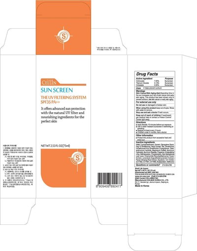 Image Of Carton (The Cellin Sun Screen Carton)